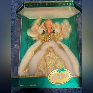 Barbie Special Edition Holiday Doll - Gold and White 1994